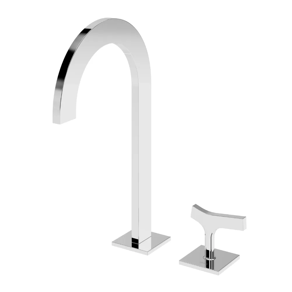 Misturadora progressiva de lavatório 2 furos, montagem à bancada